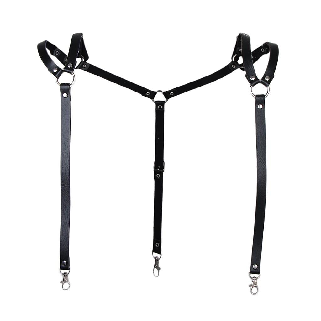 styleheaven Mens Artificial Leather Suspenders Business Shirt Braces for Pants Trousers |Clothing Shoes & Accessories | Mens Accessories | Suspenders Braces-picture-48