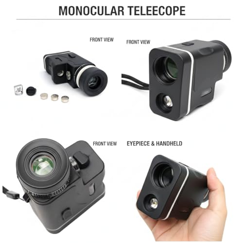 Image of Telescope Monocular Binocular for Long Distance, Ultra HD Binocular with Infrared Light for Bird Watching, Wildlife, Safari, Range 2000 Meter, Zoom 10x30, Wide Eyepeice (Small)