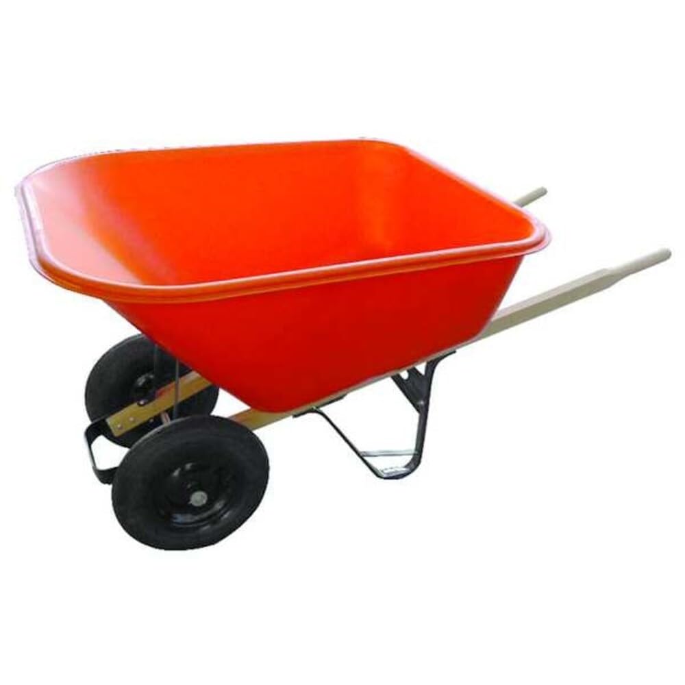 Westward Wheelbarrow, Poly, 8 Cu. Ft, Pneumatic
