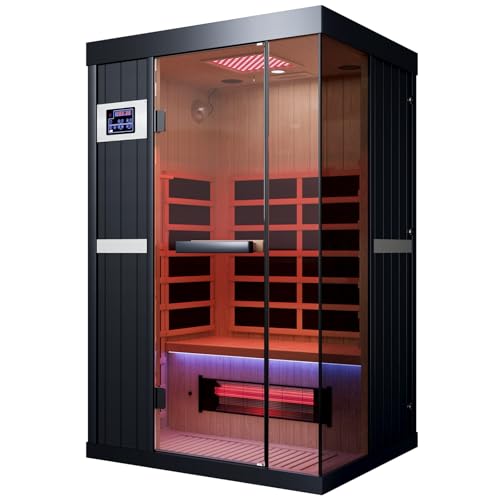 OnxyEdge 2-Person Full Spectrum Infrared Sauna with 12 * 12"