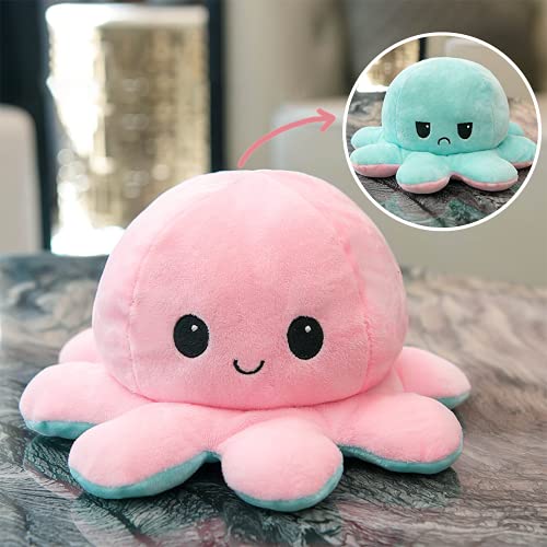MIKOO Oktopus Plüsch Wenden,Octopus Plüschtier XXL,40CM Wende Oktopus,Stimmungs Oktopus Kuscheltier,XXL Oktopus… – Bild 8