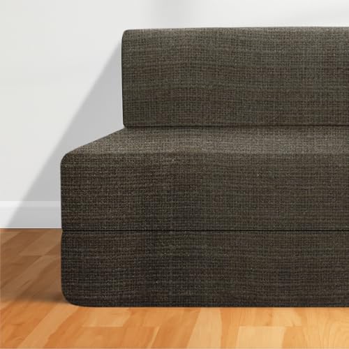 Image of CELLBELL Comfy Sofa Cum Bed 6x6.5 Feet | Foldable Dual Use Couch Bed with Soft Cushions, Washable Fabric Cover & Sturdy Frame | Space Saving Modern Design for Living Room, Bedroom & Guest Use (Grey)