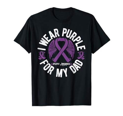 Me pongo púrpura para la conciencia de la epilepsia de papá Camiseta