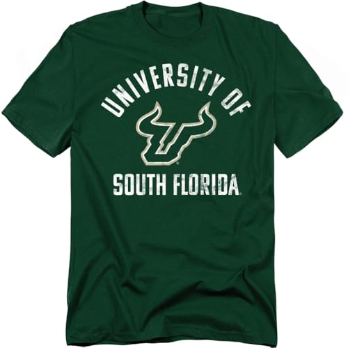 University of South Florida Official Bulls Logo Unisex Adult T Shirt University of South Florida Medium