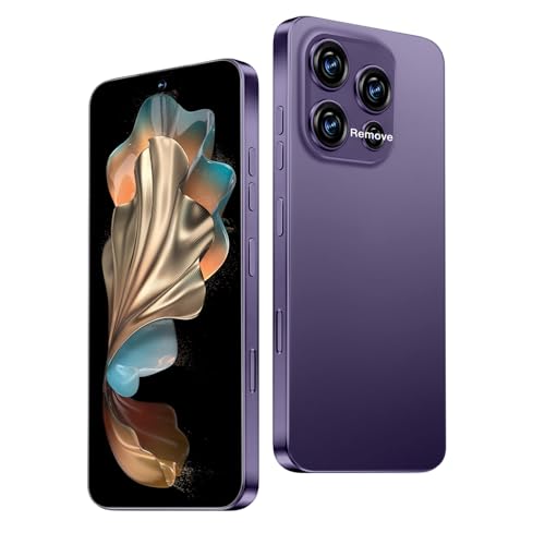 Nawfait 16 ProMa x Smartphone Unlocked Cell Phone, 6.99“ HD Screen5G Phone, 12+512GB phoneunlocked, Android 13.0, 68+108MP Zoom Camera, Fingerprint Button Unlock-and take Photos (Deep Purple)