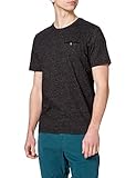 Mit Rubber-Logo TOM TAILOR Herren Grindle T-Shirt, 29999-Black, XL