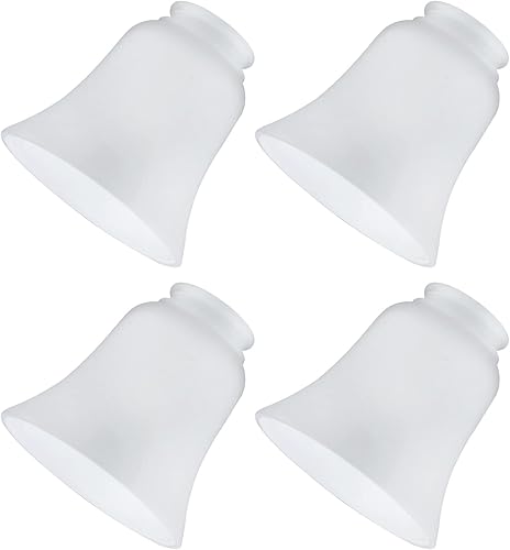 Miniatura 9 de Cubiertas de vidrio para ventilador de techo, reemplazo de pantalla de vidrio para lámpara de luz, paquete de 4 globos de vidrio transparente