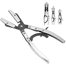 10 inch Ratcheting Hose Pinch Off Plier, Universal Hose Pinch Pliers Automotive for Cleaning Machine Drains, Auto Hoses, Radiator Pipes, Brake Pipes, Coolant Lines