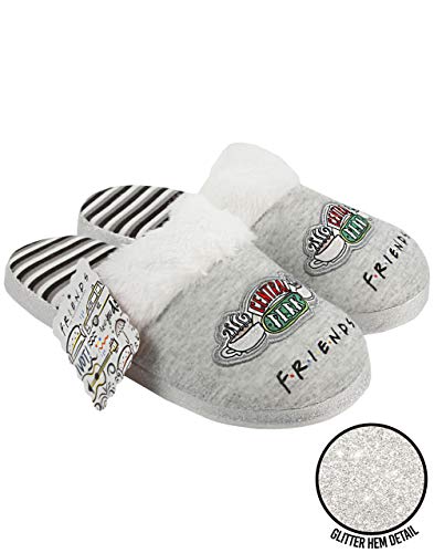 FRIENDS Slippers Womens Ladies Central Perk Ladies Fluffy Shoes4