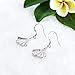 Hiqmic 925 Sterling Silver Ginkgo Leaf Fan-shaped Dangle Ear Hook Earrings White Gold Plated Fashion Jewelry Gifts_WK90142