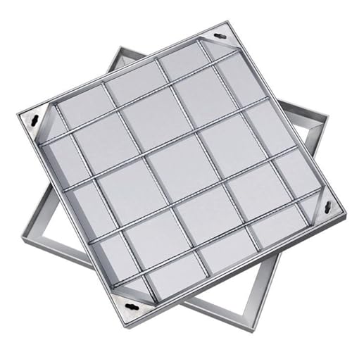 Couvercle de regard 40x40 pour cacher une trappe d'égout extérieure