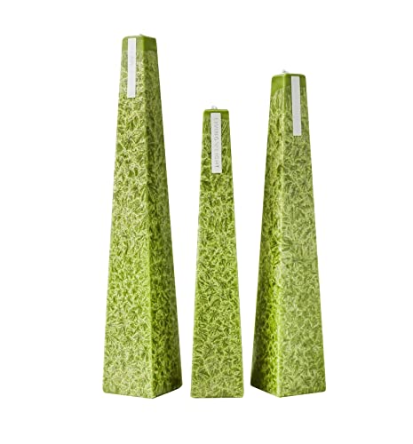 Fragranced Pillar Icicle Candles (Lemon Bergamot, Small) #TOP1