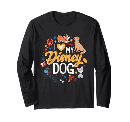 Disney Puppies t-shirt manches longues anti-frissons en coton doux pour la mi-saison