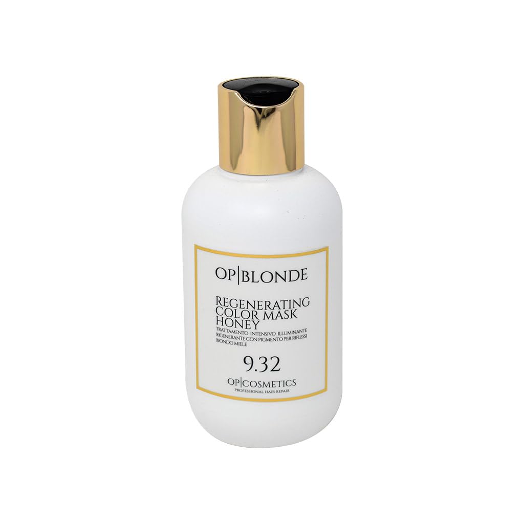 OP|BLONDE REGENERATING COLOR MASK HONEY 9.32, 250 ml masque capillaire ravive la couleur traitement éclairant professionnel pour la couleur des cheveux blond miel pour les cheveux teints ou naturels