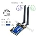 PCI-E WiFi Card BT4.0 for MacOS Windows 7/8/10/11 802.11a/g/n/ac PCI-E PCI Network Adapter mac-Compatible Wi-Fi AirDrop Handoff Instant Hotspot macOS MIMO Mac OS X natively Supported BCM4360 AC1200