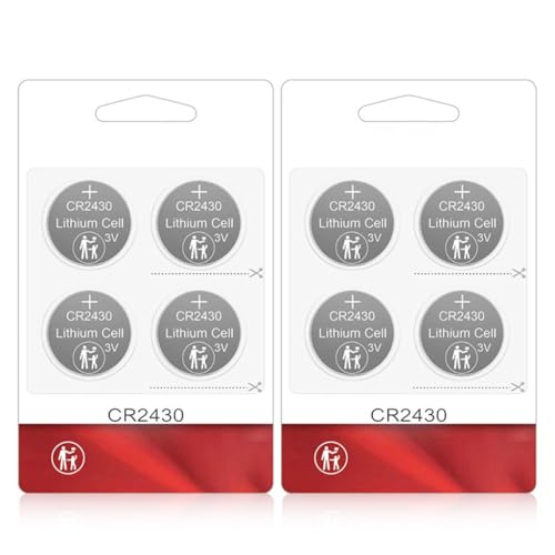 ZYHARUKO CR2430 3V ���`�E���R�C���d�r 3V 285mAh ��e�ʃ{�^���d�r �����R���A���v�A�A���[���p