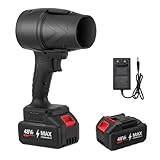 Kleiner kabelloser Laubbläser, Mini-Jet-Trockengebläse mit 2 Akkus, für...