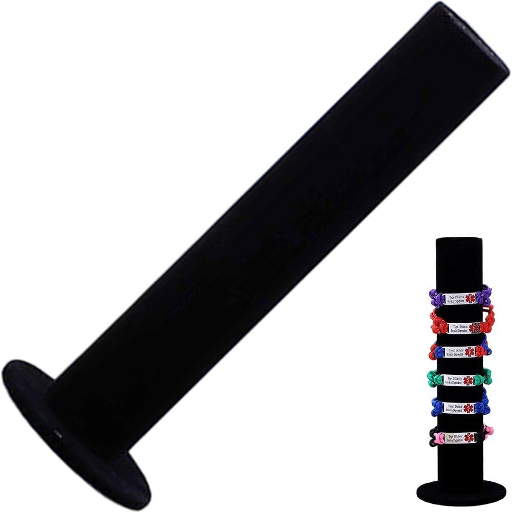 Fituenly Scrunchie Organizer Vertical Bracelet Display Stand for Hair Bands, Scrunchies, Bangles, Cuffs 2-in-1 Storage & Jewellery Holder.