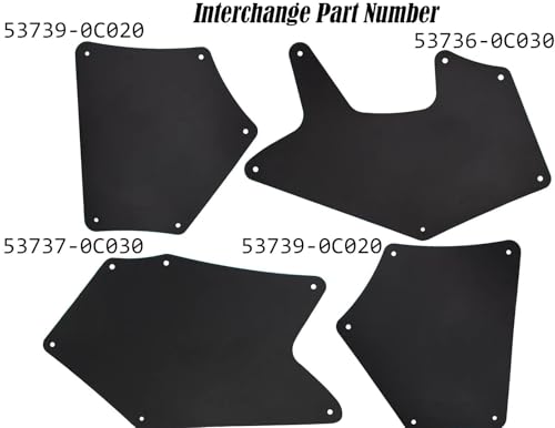 Tablier garde-boue doublures de protection Sequoia XK60 Tundra 07-20 - 3