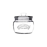 Kilner Glassware Universal Storage Jar, Durable Multi-purpose Glass Container with Airtight Push-top Lid, 17-Fluid Ounces