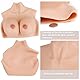 JVTUNG Silikonbrüste Realistische Fake Breasts Brustplatte Falsche Brüste für Cosplay Crossdresser Drag Queen (Elfenbein, B-Körbchen-Baumwoll füllung)