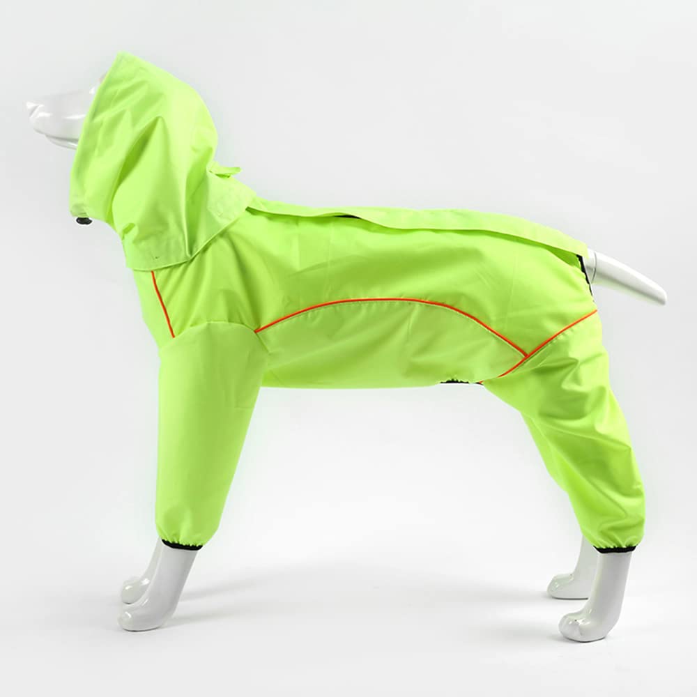 Impermeable para Perros, Ropa Impermeable for Perros Grandes, for Pug, Bulldog francés, con Todo Incluido, Suministros for Mascotas(Green,S)