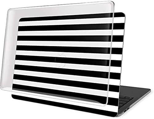 Skinit Case + Skin Compatible with MacBook Pro 16in (2019-20) Originally Designed White and Black Stripes Design