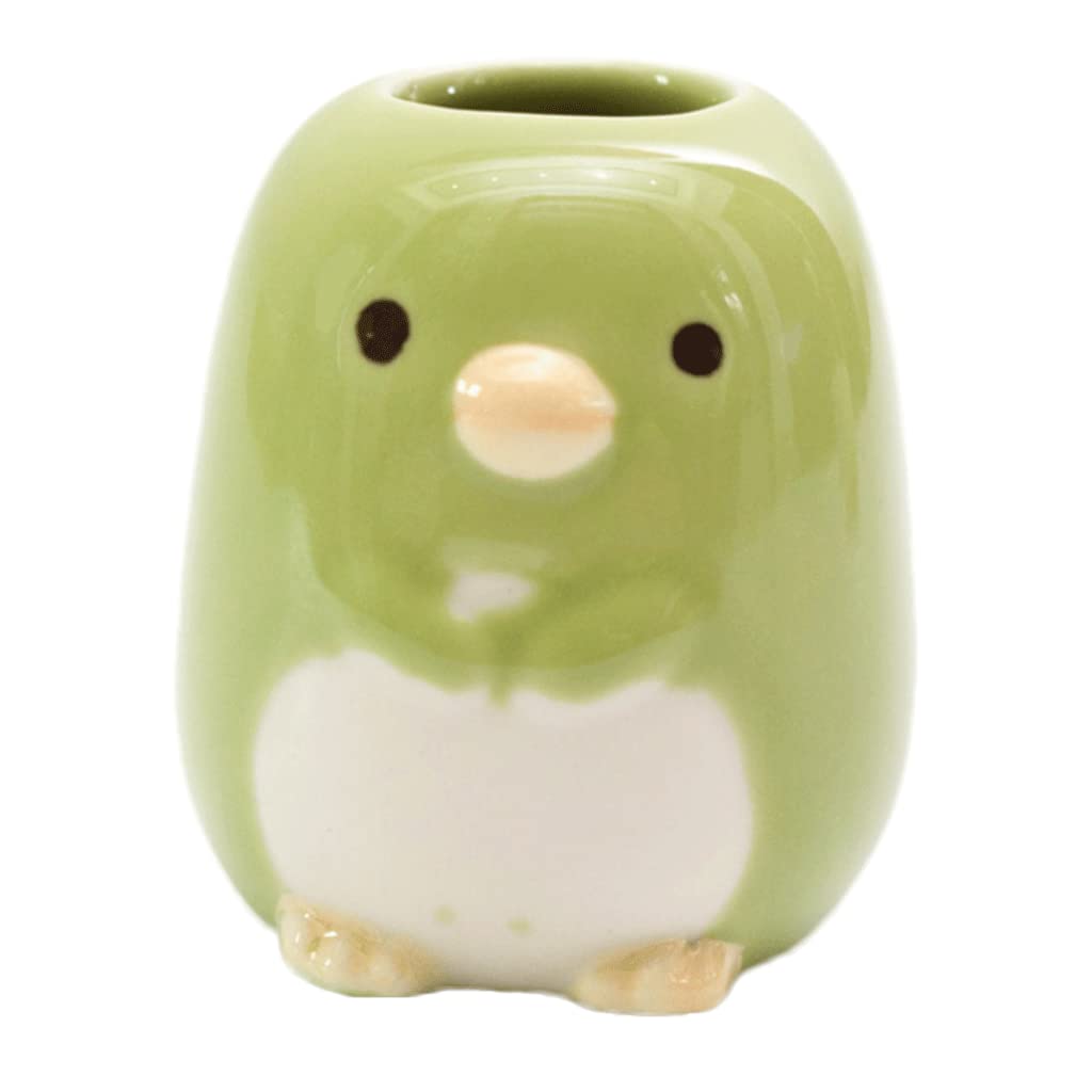 Wdwdw Green Toothpicks Dispenser Toothpick Box Fashion Ceramic Holder Cute Animal Container Toothbrush Holder