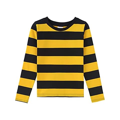 Spring&Gege Boys' Long Sleeve Striped T-Shirt Cover
