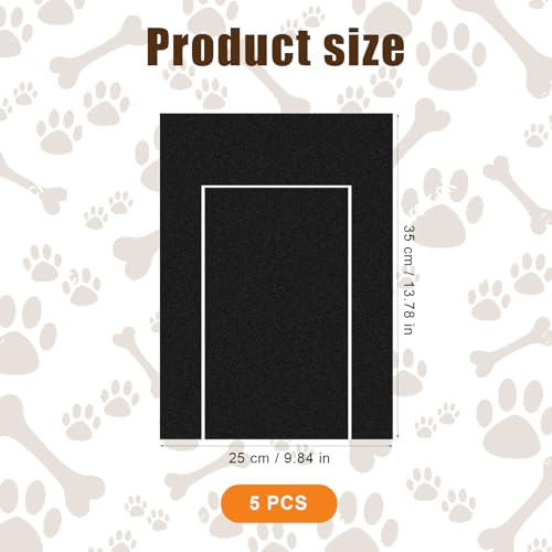 XIHIRCD 5 Stück Hunde Kratzbrett Schleifpapier Ersatz 35 x 25 cm, Emery Hunde Schleifpapier Kratzpad Selbstklebendes Sandpapier Hundekratzer mit Snack-Schublade für Haustiere, Pediküre, Trimmen