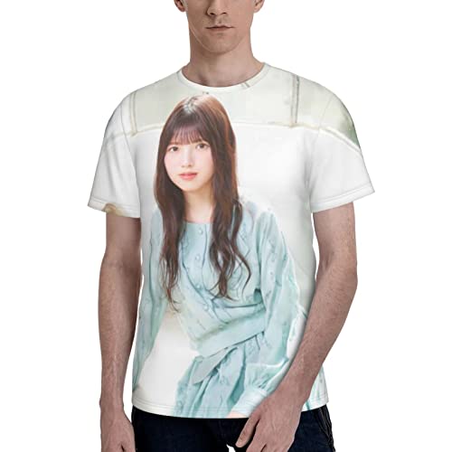 写真 上村莉菜 欅坂46 (7) メンズ半袖フルtシャツ インナーシャツ トップシャツ 夏 丸首半袖 やわらか肌着 カップル Tシャツ 丸襟 肌着 半袖tシャツ プルオーバー トレーナー パーソナライズ カスタマイズ可能