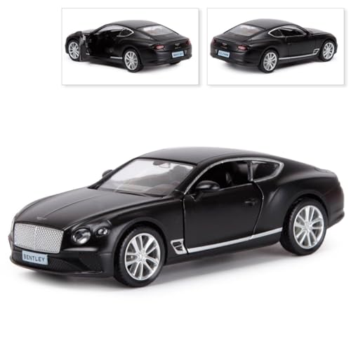 Image of Compatible for 1 /24 Bentley Continental GT Model Car Alloy Diecast Toy Car Collectible Pull Back Toy Vehicles with Sound and Light Door Can Be Opened for Girls Boys Gift-Black