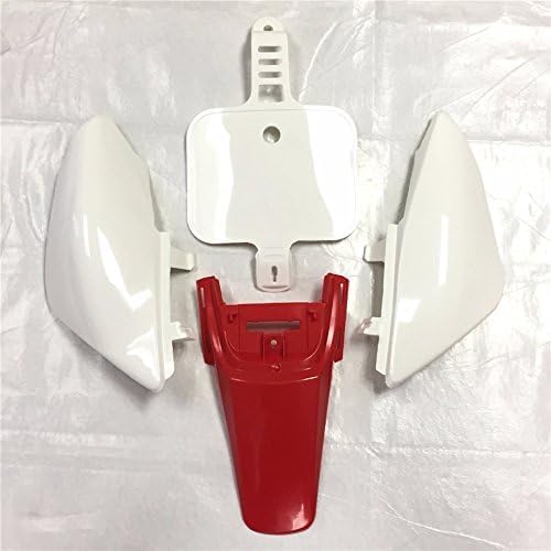 Miniatura 6 de HONGK- Kit de guardabarros de plástico rojo Motorctcly, kit de carenado de trabajo corporal compatible con CRF XR XR50 CRF50 Clone 125CC Pit Dirt