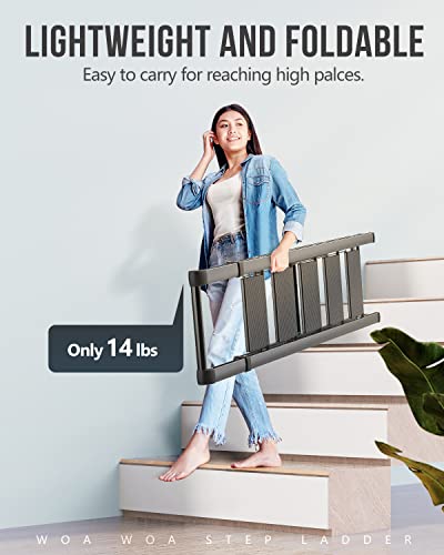 WOA-WOA-5-Step-Ladder-Lightweight-Aluminum-Ladder-with-Handgrip-Portable-Folding-Stepladder-with-Anti-Slip-Pedal-for-Home-Office-Kitchen-300lbs-Black