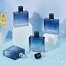 Imagen de WEBEEDY Paquete de 10 botellas de perfume vacías de color azul degradado de 3