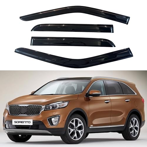 IG Window Visors Fit for 2011-2015 Kia Sorento, Out-Channel Rain Guards Vent Wind Deflectors 4PC, Car Accessories for 11-15 Sorento