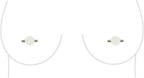 Miniatura 28 de Anillo de Pezón Falso Sin Perforación Barbell Stud Piercing Falso Joyería Corporal Para Mujeres