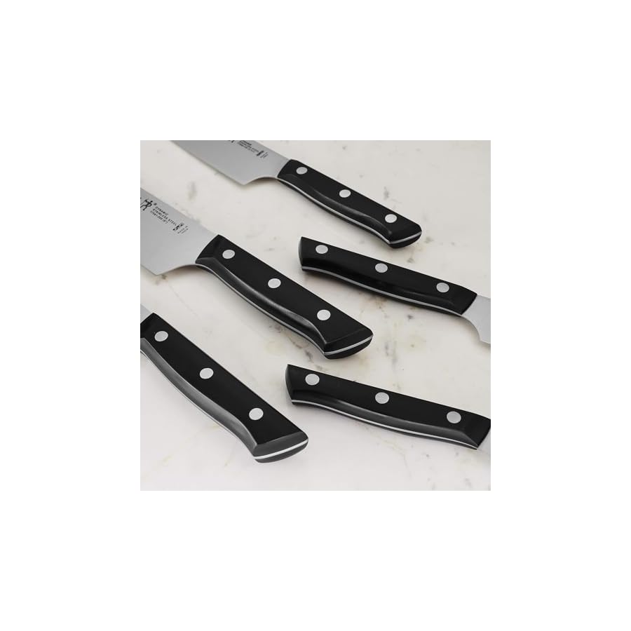 HENCKELS Everedge Dynamic Razor-Sharp 14-Piece Knife Set with Block, Chef Knife, Bread Knife, Steak Knife, German Engineered Informed by 100+ Years of Mastery