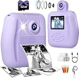 Kids Camera Instant Print - Instant Print Camera for Kids, 1080P HD Video Digital Cameras, Christmas Birthday Gifts for Girls Boys