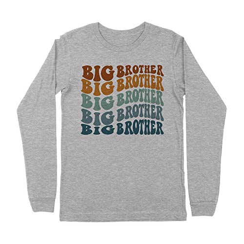 Repeating Big Brother Kids Long Sleeve T-Shirt Youth