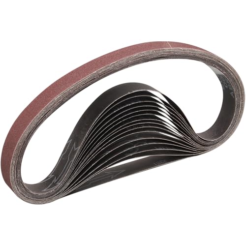 STEBRUAM Sanding Belt 25 x 762 mm,15PCS 120 Grit