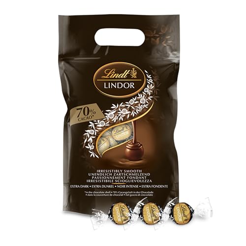 Lindt LINDOR Schokoladen Kugeln extra dunkel | ca. 80 Kugeln...