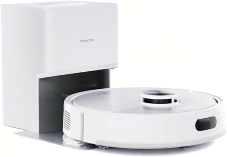 roborock Aspirador de pó robô Q7 L5+ com esfregão, sucção forte de 8000pa, até 7 semanas de limpeza com as mãos livres, sistema duplo antiembaraço para pelos e carpetes de animais de estimação