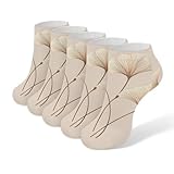 qsmghkd calzini alla caviglia per uomo e donna, 5 paia, motivo coccinelle infinito maculato stampato traspirante a taglio basso, calzini da corsa per passeggiate casual, escursionismo, taglia 6-8