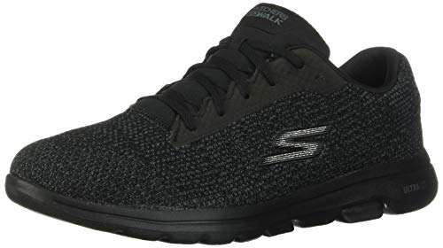 Skechers Womens GO Walk 5 Outshine Black Gray Size 9.5