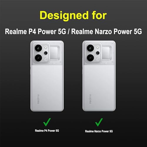 Image of Zapcase Back Case Cover for Realme P4 Power 5G | Compatible for Realme P4 Power 5G Back Cover | Liquid Silicon Magic Case with Camera Protection | Black