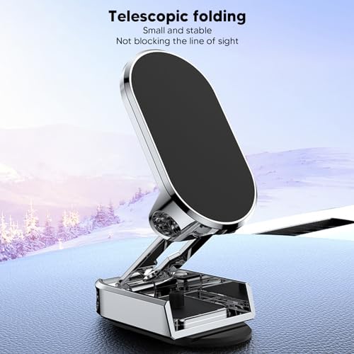 Feya Suporte magnético para telefone adesivo forte compacto dobrável para carro