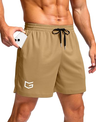Image of G Gradual Men's Athletic Workout Shorts with Pockets 5 inch /7 inch /9 inch Lightweight Quick Dry Gym Basketball Running Shorts for Men