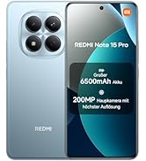 XIAOMI Redmi Note 15 Pro Smartphone (12+512 GB) – 6500-mAh-Akku, 200-MP-Kamera, IP65-Wasserschutz...