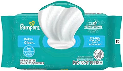 Pampers Baby Wipes Baby Fresh Scented 1X Pop-Top Packs 72 Count